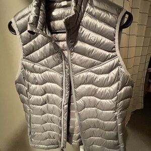 Ariat Gray Quilted Vest